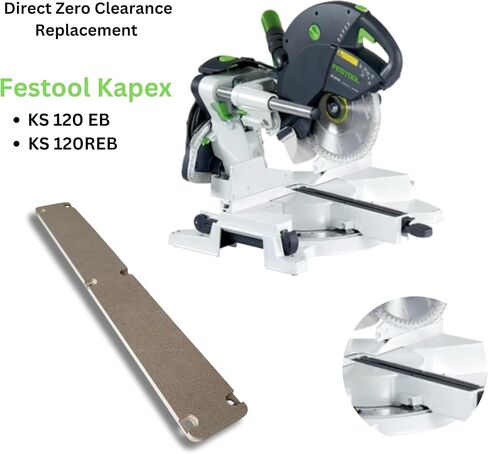 Zero Clearance Insert | Compatible with Festool Kapex KS 120 and KS 120 REB Miter Saw | Durable, Noise Reducing & Safe Miter Saw Accessory in Kuwait