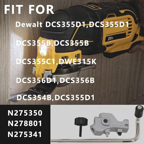 N275350 Block Assembly Depth Guide (N275341) Knob (N278801) Fit for Dewalt DCS355D1、DCS355B、DCS355C1、DWE315K、DCS356D1、DCS356B、DCS354B Multi-Tool in Kuwait