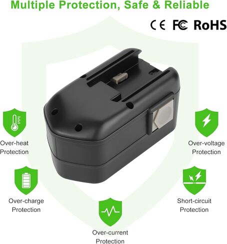 4000mAh Ni-Mh 18V Battery Replacement for Milwaukee 48-11-2230 48-11-2200 48-11-2232 8940158631,for Milwaukee 18v Battery in Kuwait