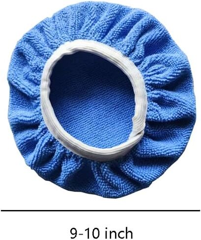 6 PCS 9-10 Inch Car Buffing Pads, Soft Microfiber Polishing Bonnet Buffing Pad Cover for Car Detailing, Waxing and Polishing in Saudi Arabia