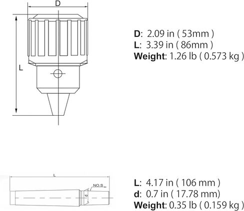 5/8" Heavy Duty Drill Chuck with MT2 Arbor & 3/8"-16 Drawbar Thread - Includes K32 Key - Forged All-Steel Construction - 1/8" to 5/8" Clamping Range - Model B18-MTB2 in Kuwait