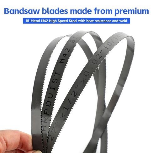 27 Inch Bandsaw Blades 10/14 TPI for DeWalt DCS377 DCS375 Sub-Compact Portable Band Saw, for Milwaukee Portable Band Saw Blade, 27'' x 1/2''x 0.02'' 10/14TPI,3 Pack in Kuwait
