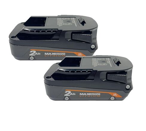 RIDGID 18V Lithium-Ion MAX Output 2 Ah Battery (2-Pack) (Bulk Packaged) in Kuwait