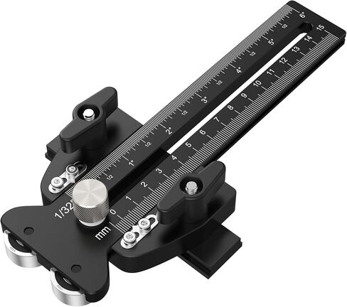 Thin Rip Jig for Table Saw, Precision Thin Rip Guide with Dual One-Way Rollers for No Kickback, 8.07" Adjustable Table Saw Jig for Narrow Strip Cutting in Kuwait