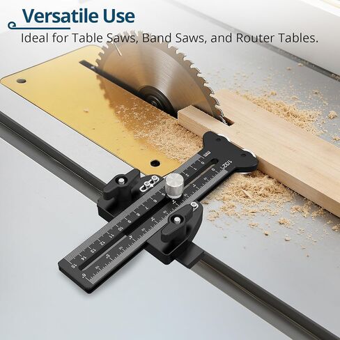 Thin Rip Jig for Table Saw, Precision Thin Rip Guide with Dual One-Way Rollers for No Kickback, 8.07" Adjustable Table Saw Jig for Narrow Strip Cutting in Kuwait