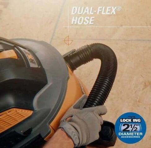 Vacuum Hose 2-1/2 in. x 20 ft. Dual-Flex Wet Dry Shop Vac Flexible Tug-a-long in Kuwait