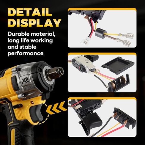 N860998 Upgraded Trigger Switch Compatible with DeWalt DCF880 series, for DCF885 20V XR Brushless Motor Version Impact Driver Replace N359999 N268389 N084669 in Kuwait