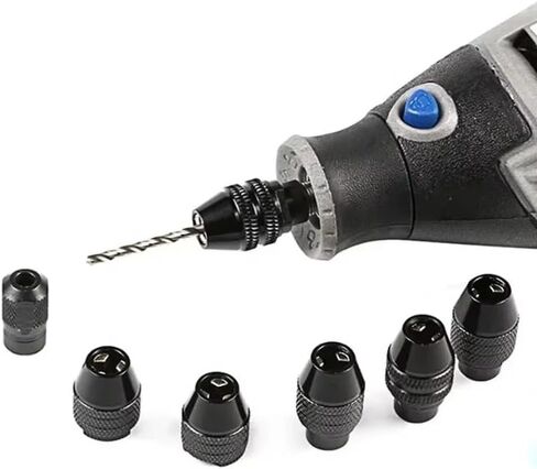 1Pc M8 / M7 Mini Drill Chuck Accessory for Dremel Rotary Tool and Grinder Faster Bit Swaps Accessoy (1pc Kit 2) in Kuwait