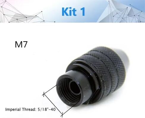 1Pc M8 / M7 Mini Drill Chuck Accessory for Dremel Rotary Tool and Grinder Faster Bit Swaps Accessoy (1pc Kit 2) in Kuwait