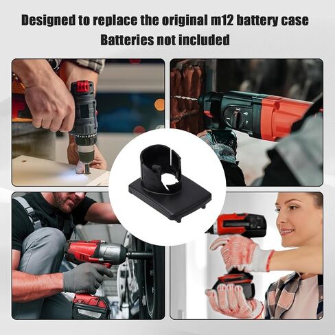 JAUKIST Battery Case Compatible with Milwaukee M12 Battery Case Cover Battery Case Shell Repair Kit Replacement for 12v 6.0AH 48-11-2460 4.0AH 48-11-2440 3.0 48-11-2402 2412 in Saudi Arabia