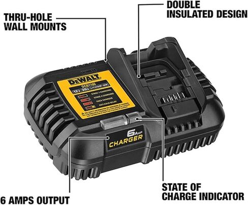ديوالت DCB606C FLEXVOLT 20V/60V MAX بطارية ليثيوم أيون وشاحن in Kuwait
