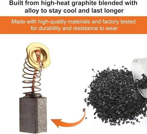 CB408 Electric Motor Carbon Brush Compatible With Makita CB410 CB411 CB422 195008-8 191938-1 191940-4 6540855-4 Pack in Kuwait