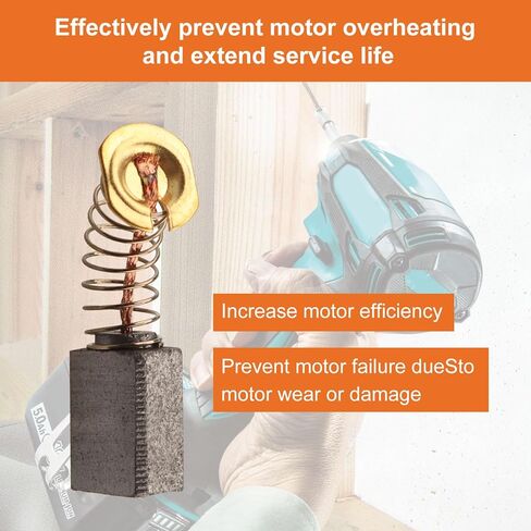 CB408 Electric Motor Carbon Brush Compatible With Makita CB410 CB411 CB422 195008-8 191938-1 191940-4 6540855-4 Pack in Kuwait