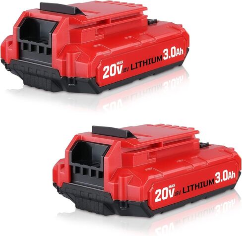 2 حزمة 3.0Ah 20V MAX PCC680L استبدال البطارية لكابل بورتر 20 فولت، متوافق مع كابل بورتر 20 فولت أدوات كهربائية PCC601B PCC641B PCC660B PCC670B in Kuwait