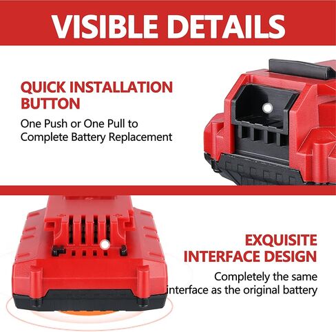 2 حزمة 3.0Ah 20V MAX PCC680L استبدال البطارية لكابل بورتر 20 فولت، متوافق مع كابل بورتر 20 فولت أدوات كهربائية PCC601B PCC641B PCC660B PCC670B in Kuwait