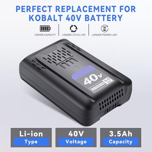 3.5Ah 40V ماكس استبدال البطارية لكوبالت 40 فولت بطارية ليثيوم أيون KB440-03 KB540C-06 KB540-06 KB2540C-06 KB640-03 KB240-06 KB640-06 KB245-06 KRC40-06 KB440C-06 KRC60 KRC40-06 KB240-06 KB-540-06 in Kuwait
