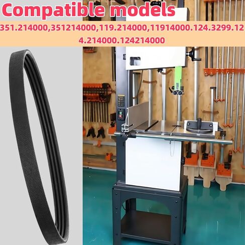 4 Pack 119214000 ﻿Band Saw Drive Belt for Craftsman 10 Inch Band Saw 1/3 HP Motor,Replace Bandsaw Drive Belt,-JL22020003 119.214000 119214000 124.214000 351.214000 in Kuwait