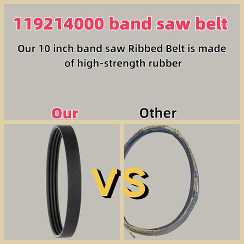 4 Pack 119214000 ﻿Band Saw Drive Belt for Craftsman 10 Inch Band Saw 1/3 HP Motor,Replace Bandsaw Drive Belt,-JL22020003 119.214000 119214000 124.214000 351.214000 in Kuwait