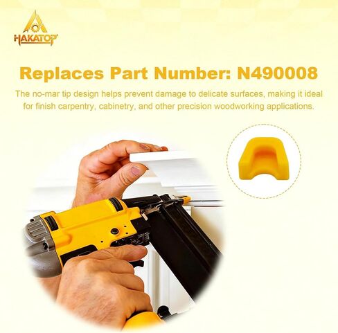 HAKATOP N490008 Nailer No Mar Tip يستبدل Dewalt BCN650D1 BCN662D1 DCN662D1 DCN662B DCN650B DCN650D1، 6 عبوات in Kuwait
