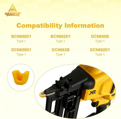 HAKATOP N490008 Nailer No Mar Tip يستبدل Dewalt BCN650D1 BCN662D1 DCN662D1 DCN662B DCN650B DCN650D1، 6 عبوات in Kuwait