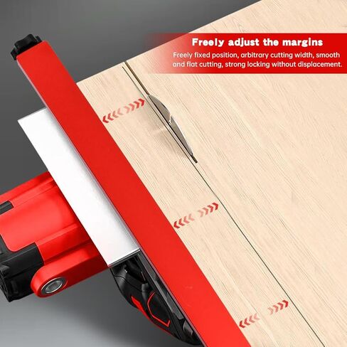 Circular Saw Guide Rail Fits 12" Saw Base, Aluminum Alloy Cutting Machine Base Guide Electric Cutting Guides for Precision Cuttings and Milling Tasks(COLOR:red) in Kuwait