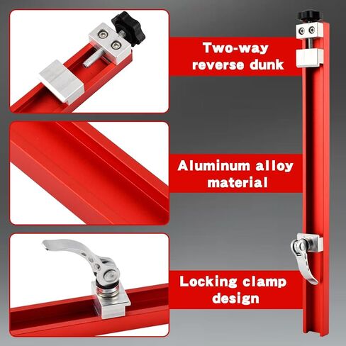 Circular Saw Guide Rail Fits 12" Saw Base, Aluminum Alloy Cutting Machine Base Guide Electric Cutting Guides for Precision Cuttings and Milling Tasks(COLOR:red) in Kuwait