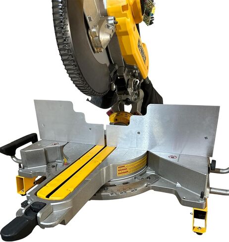 Aluminum Miter Saw Zero Clearance Fence | Stairstep Cutout for Full Sliding Functionality | Compatible with Dewalt Sliding Compound Miter Saws DHS780, DHS790, DWS779, DWS782 and DWS780 in Kuwait