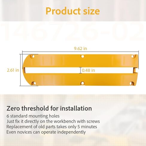 2-Pack 146726-02 Mitre Saw Kerf Plate - استبدال دقيق لنماذج DeWalt DWS713، DWS715، DWS716، DWS716XPS، DW703، DW704، DW705، DW706، ونماذج المنشار المائل 3660، 3680 in Kuwait