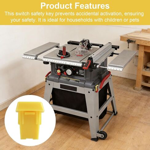 08912040610 مفاتيح تبديل الأمان متوافقة مع Ryobi، Delta، Wen، Dewalt، Jet، SawStop، Powertec، Rockwell BTS10 BTS10S BTS12S مفتاح أمان أداة الطاقة - 4 قطع in Kuwait