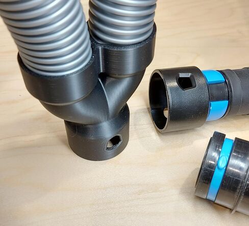 محول لمقسم خرطوم Cen-Tec 40 مم، 1 إلى 2 منفذ خرطوم مكنسة Y-Splitter، لتجميع الغبار على طاولات جهاز التوجيه، ومناشير الشريط، وأجهزة الصنفرة والأدوات الكهربائية in Kuwait