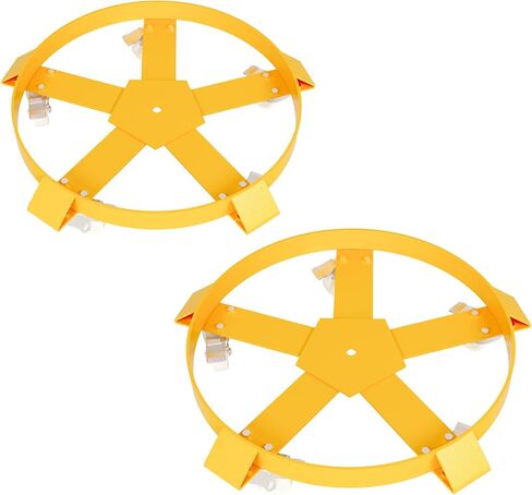55 gal Heavy Duty Drum Dolly, 1250 LBS Load Capacity, Barrel Dolly Cart Drum Caddy, Hand Truck Capacity Dollies with Steel Frame 5Swivel Casters Wheel, for Warehouse Drum Handling, Non Tip 5 Wheel in Saudi Arabia
