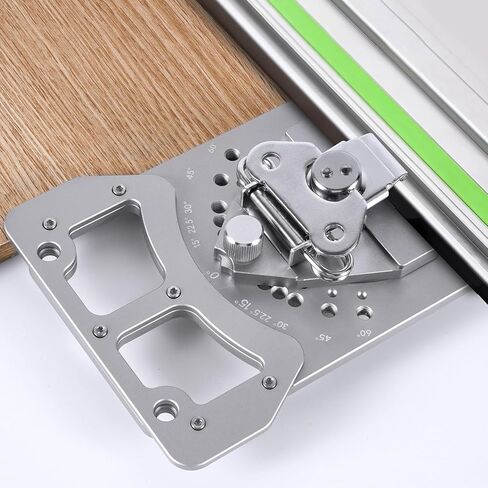 Adjustable Angle Track Saw with -60° to 60° Quick Positive Angle Stop, 90° Right Angle Rail Square Guide, Circular Saw Guide Compatible with Festool/Makita/Wen/Dewalt/Milwaukee/Milescraft/Kreg in Kuwait