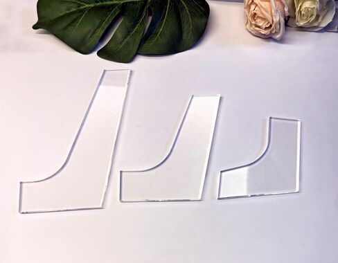 Mid Century Modern Table Leg Router Templates,Laser-Cut Acrylic Woodworking Templates for Custom Furniture Legs,Available in 4", 6", 8" Sizes (3PCS) in Kuwait