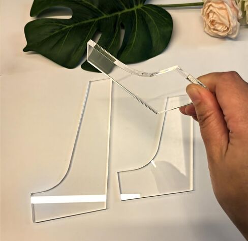 Mid Century Modern Table Leg Router Templates,Laser-Cut Acrylic Woodworking Templates for Custom Furniture Legs,Available in 4", 6", 8" Sizes (3PCS) in Kuwait