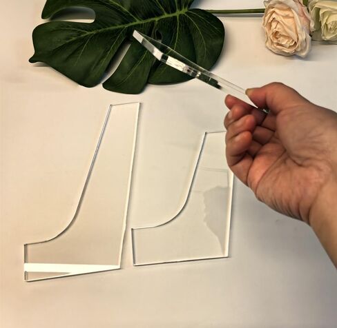 Mid Century Modern Table Leg Router Templates,Laser-Cut Acrylic Woodworking Templates for Custom Furniture Legs,Available in 4", 6", 8" Sizes (3PCS) in Kuwait