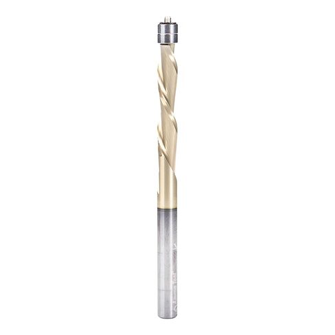 لقمة توجيه من الألومنيوم الصلب من كربيد القطع الحلزوني من Amana Tool، مطلية بـ ZrN، 51520-Z، مقطوعة لأسفل 1/4 عمق × 1-1/4 طول القطع × 1/4 ش × 3-1/2 بوصة طول in Kuwait