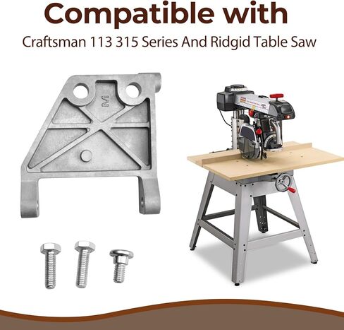979925-001 قاعدة دعم جبل منشار الطاولة تحل محل TH1012 158543-C متوافقة مع سلسلة Craftsman 113 315 ومنشار طاولة Ridgid in Kuwait