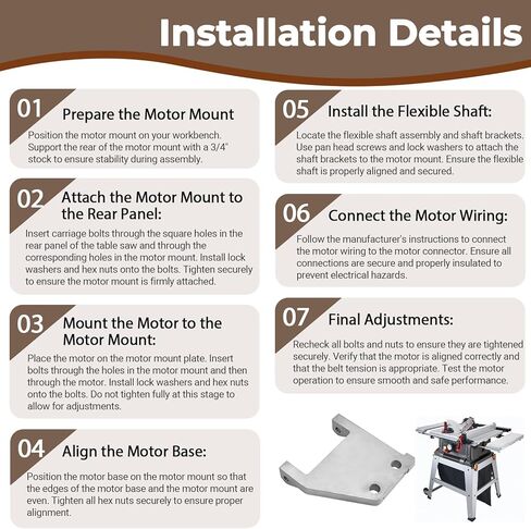 979925-001 قاعدة دعم جبل منشار الطاولة تحل محل TH1012 158543-C متوافقة مع سلسلة Craftsman 113 315 ومنشار طاولة Ridgid in Kuwait