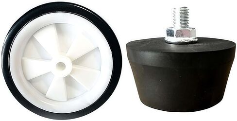 2 pieces of rubber foot pads for air compressors, shock-absorbing foot pads, and replacement parts for air compressor wheels (M8) in Kuwait