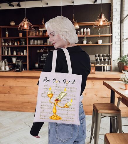 G2TUP Lumiere Tote Bag Belle & Lumiere Fans Gift Be Our Guest Lumiere Shoulder Bag Beauty Princess Merch in Saudi Arabia