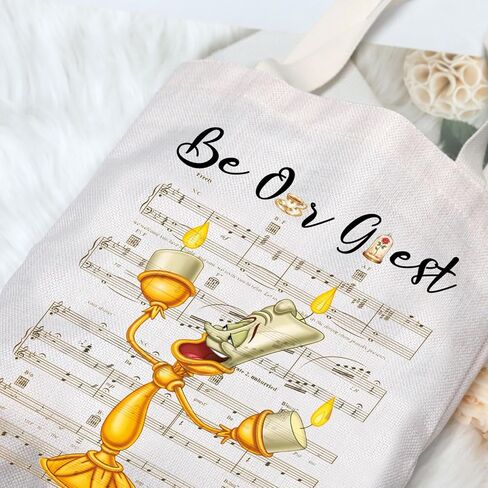 G2TUP Lumiere Tote Bag Belle & Lumiere Fans Gift Be Our Guest Lumiere Shoulder Bag Beauty Princess Merch in Saudi Arabia