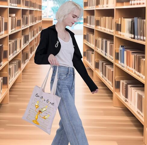 G2TUP Lumiere Tote Bag Belle & Lumiere Fans Gift Be Our Guest Lumiere Shoulder Bag Beauty Princess Merch in Saudi Arabia