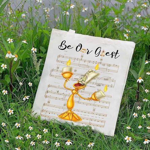 G2TUP Lumiere Tote Bag Belle & Lumiere Fans Gift Be Our Guest Lumiere Shoulder Bag Beauty Princess Merch in Saudi Arabia