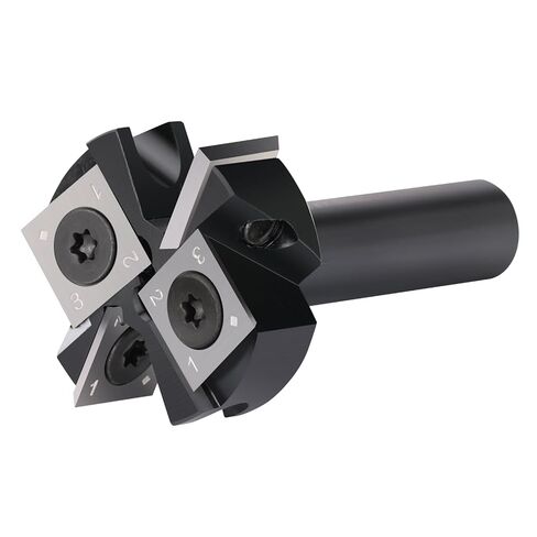 CNC Spoilboard Surfacing Router Bits 1/2'' Shank, 1-1/2'' Cutting Diameter 2+2 Knife Design Slab Flattening Router Bit CNC Router Flattening Bit Planers Woodworking Tools in Kuwait