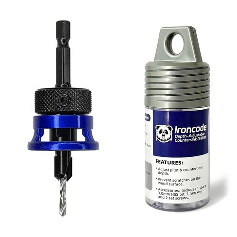 Adjustable Countersink Drill Bit (3 x 8mm, 1/8" x 5/16") 1PCS in Kuwait