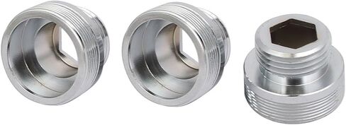 uxcell 3pcs M28 Male to G1/2 Male Thread Brass Faucet Adapter Connector in Kuwait