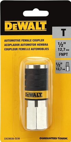 قارنة هواء للسيارات بهيكل 1/2 بوصة من DEWALT مع FNPT 1/2 بوصة: تصميم 6 كرات عالي التدفق بحد أقصى، 300 رطل لكل بوصة مربعة in Kuwait