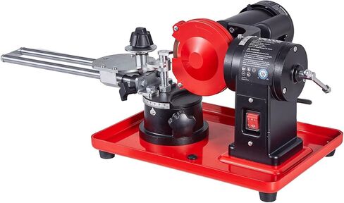 VEVOR Circular Saw Blade Sharpener, 370W 3590RPM Rotary Angle Mill Grinder Sharpening Machine with 5" Grinding Wheel & 6 Saw Centerings - Fits Φ3.2 to Φ27.5 Circular Saw Blades in Kuwait