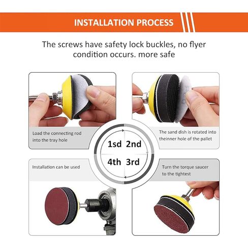 240pcs 2inch Sanding Discs Pad Variety Kit for Drill Grinder Rotary Tools Attachment with 2Pcs 1/8"&1/4" Shank Backer Plate, Sanding Pads Includes 80-3000 Grit in Kuwait