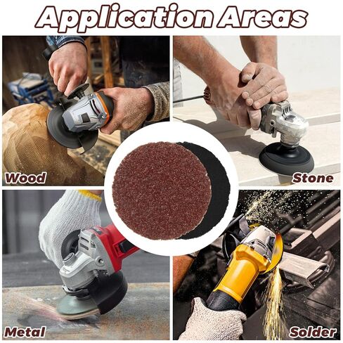 150 Pcs 2 Inch Sanding Discs - 36 Grit Surface Conditioning Disc - Medium Quick Change Disc Die Grinder Accessories for Surface Strip Grind Polish Burr Finish Rust Paint Removal in Kuwait